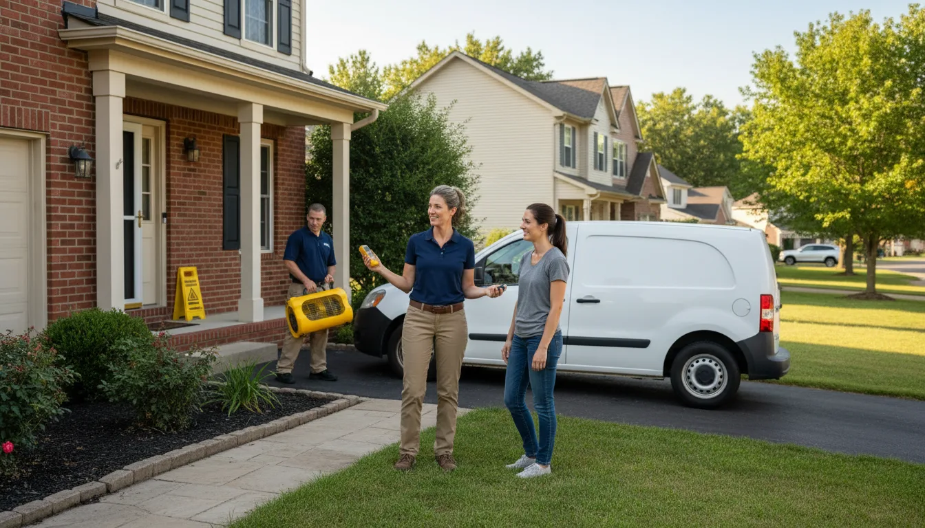 Residential water damage restoration in Wibaux, MT